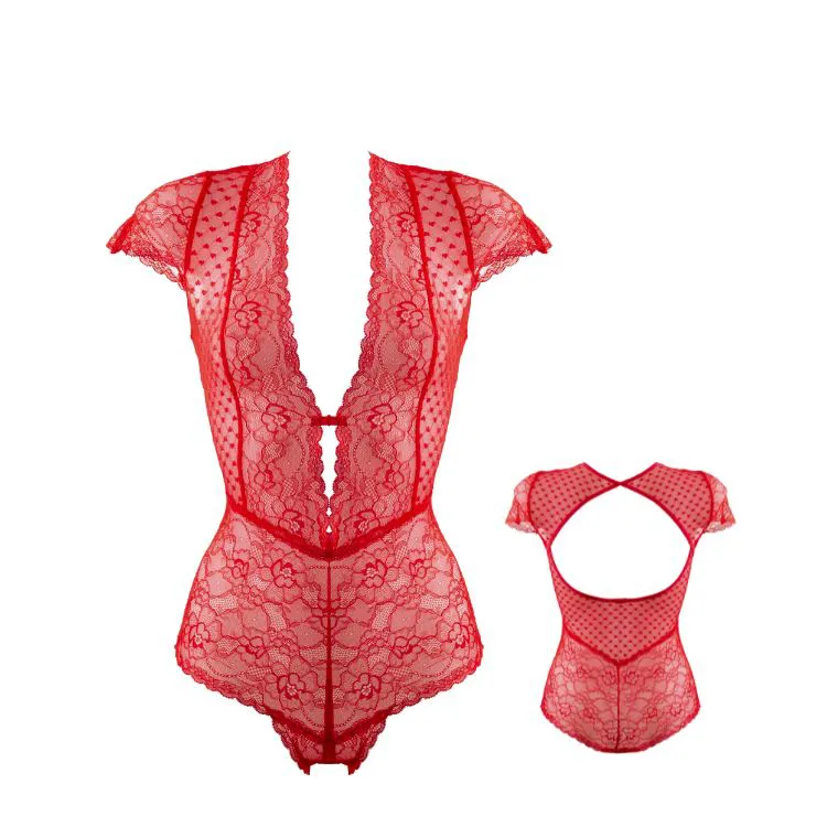 Lovebila - Body coeur rouge - S/M