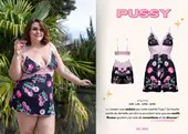 Pussy - Nuisette flowers - L/XL