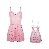 Iseult Nuisette rose coeur - L/XL
