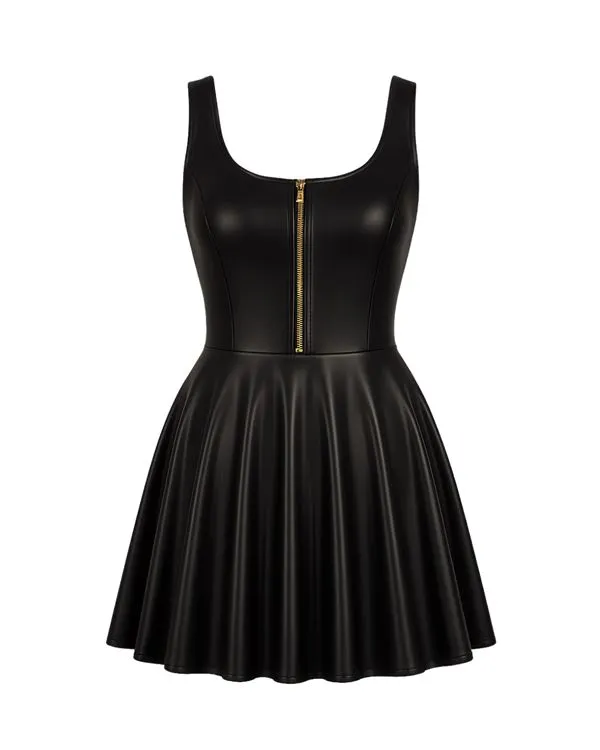 BARBARA Robe  WETLLOK NOIR