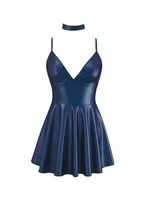 LOU Robe WETLOOK BLEU