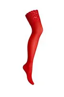 LOUISE - Bas Autofixant ROUGE