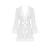 Elsa Peignoir Fourrure BLANC