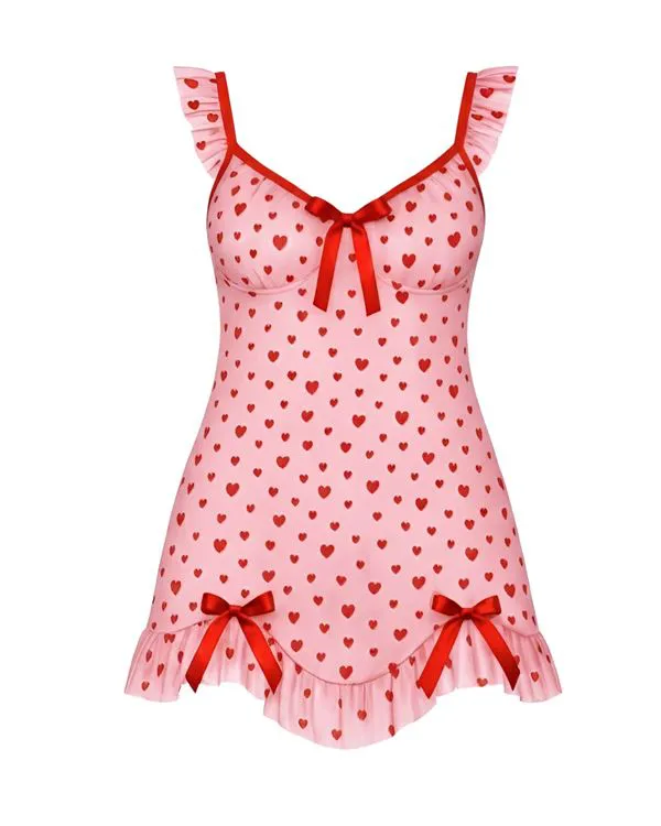 Betty Nuisette Rose Coeur  -2/3XL