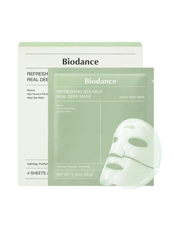 Masque visage - Algues marines - Vert