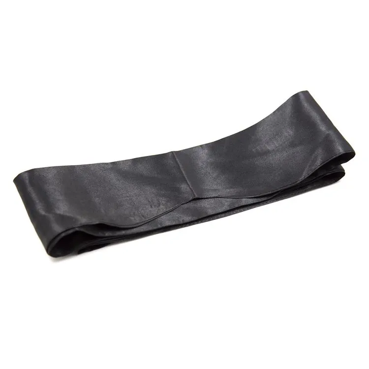 Dark line - Bandeau satiné noir