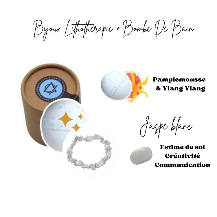 T'Précieuse - Bain lithothérapie - JASPE BLANC