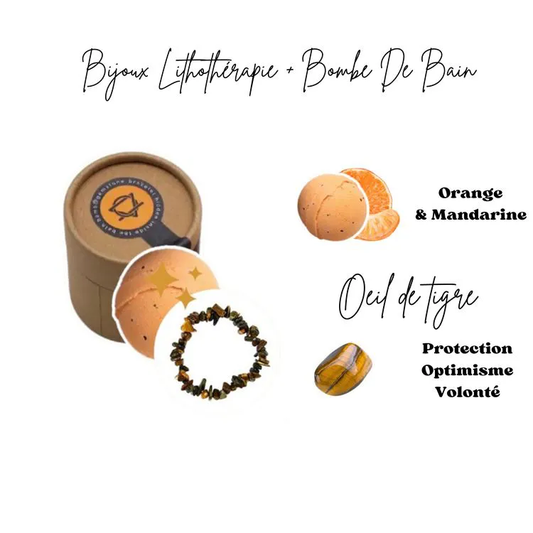 T'Précieuse - Bain lithothérapie - OEIL de TIGRE