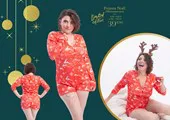 Pyjama lycra Noël - L/Xl