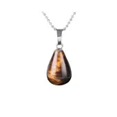 Litho - Pendentif goutte - Oeil de tigre