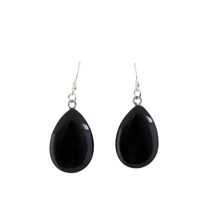 Litho - BO pendante goutte - Onyx noir