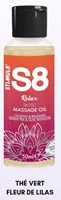S8 - Huile de massage 50mL - Thé Vert Lilas