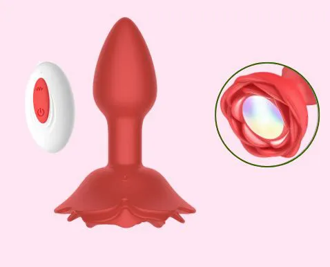 ROSALIE - Plug Rose Rouge Lumineux