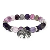 Bracelet Arbre de Vie Fluorite / Améthyste 1