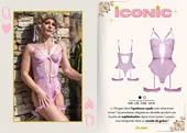 Iconic guepière Rose 2