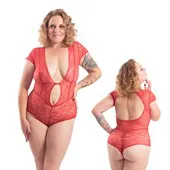 Lovebila - Body coeur rouge 2