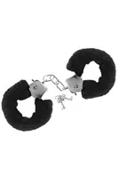 Menottes Fourrure Noir 1