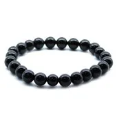 Bracelet Lithotérapie - Agathe Noir