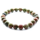Bracelet Lithotérapie - Jaspe Vert