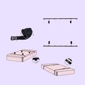 Fetish attaches de lit